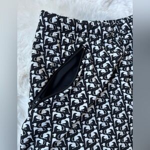 Festa Sports Womens Golf Skirt, Black and White Dog print, size Small